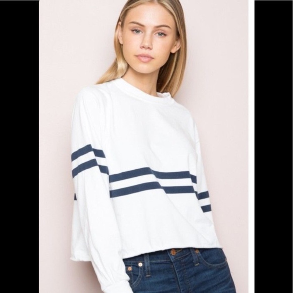 BRANDY MELVILLE white long sleeve top